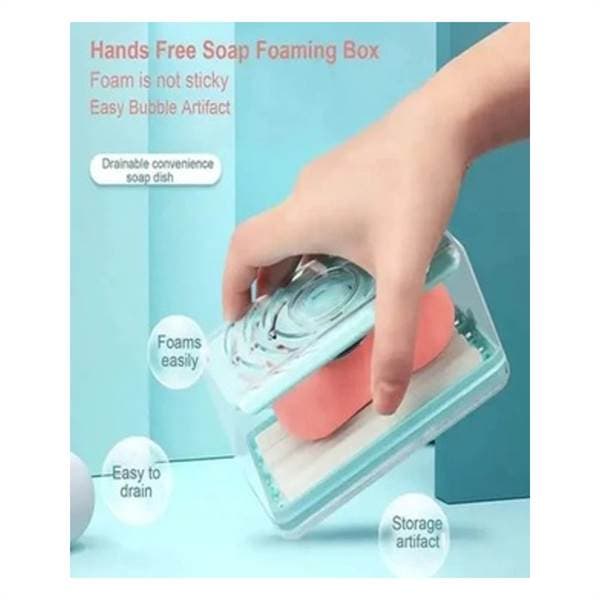 Soap Box Hands Free Foaming Soap Dish Multifunctional Soap Dish